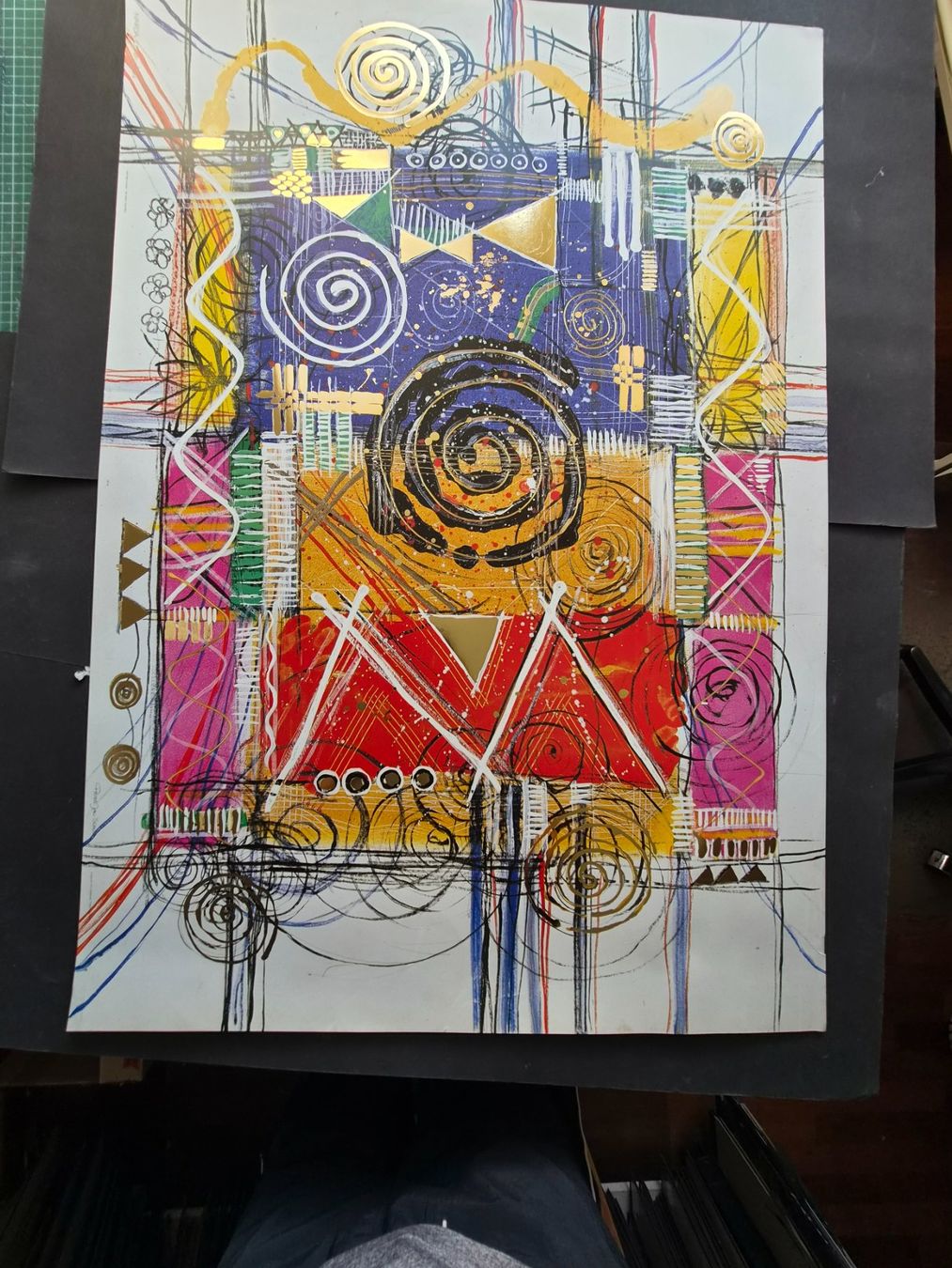 Posters & Illustrations: PETER JAN SCHUNK KUNSTPLAKAT DRUCKSIGNIERT "NARDA" – D'occasion à Gersau par kunst-online