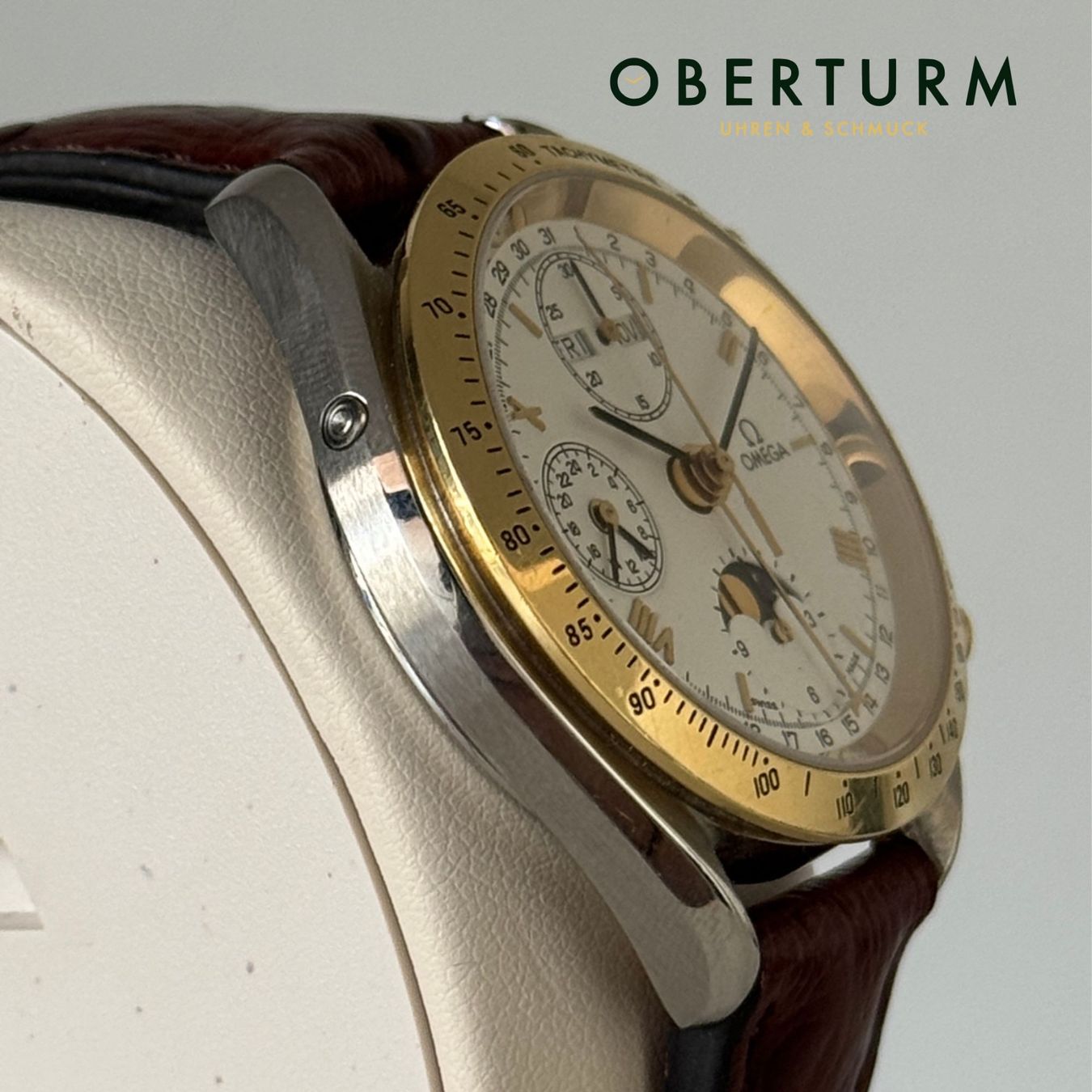 Omega Orologi: Omega Speedmaster Vollkalender Mondphase Ref. 175.0038 – Usato da Brugg AG venduto da Oberturm 5