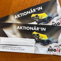 2x ZooZürich - Eintritte