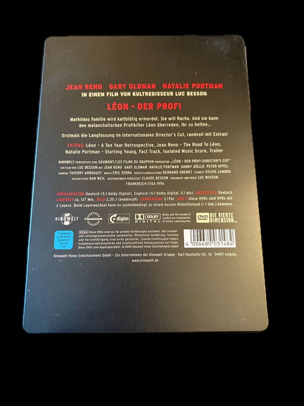 Tutti i DVDs: Léon - Der Profi (Directors Cut) – Usato da Wangen SZ venduto da foley 1