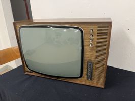 Vintage TV Apparat mit Holzgehäuse Top Deko 📺📻✨ (51)
