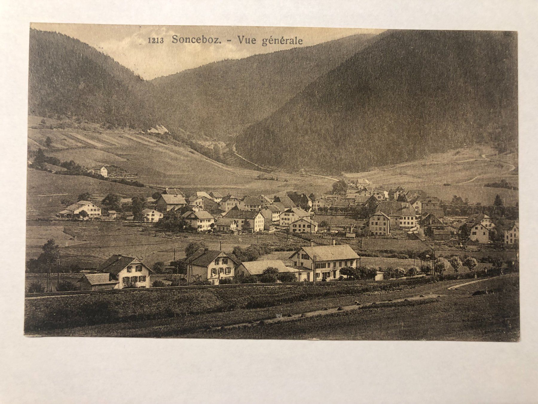 Ansichtskarten: Sonceboz - Vue generale – Gebraucht aus Pfäffikon ZH von Waltoversand