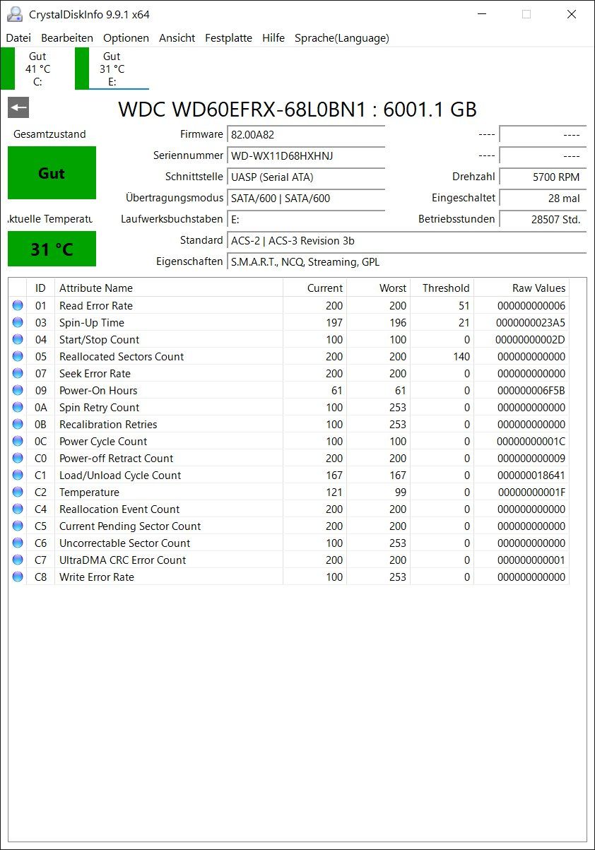 Western Digital Harddisks: WD Red 6TB – Gebraucht aus Dietikon von rmo111 1