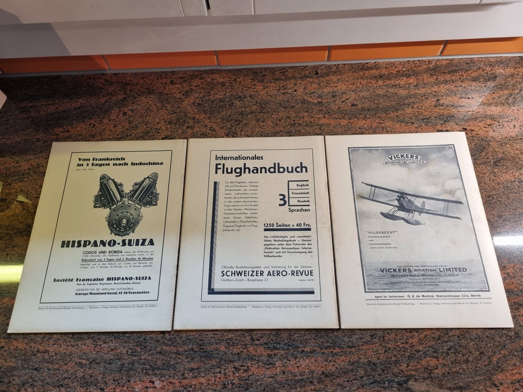 Riviste & Magazine: Schweizer Aero Revue Suisse 3x Hefte Luftschiff Zeppelin ... – Usato da Trachslau venduto da bastet06 6