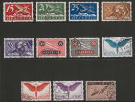 1923-30 : Flugpost Serie F3 - F13 , KP 710.--
