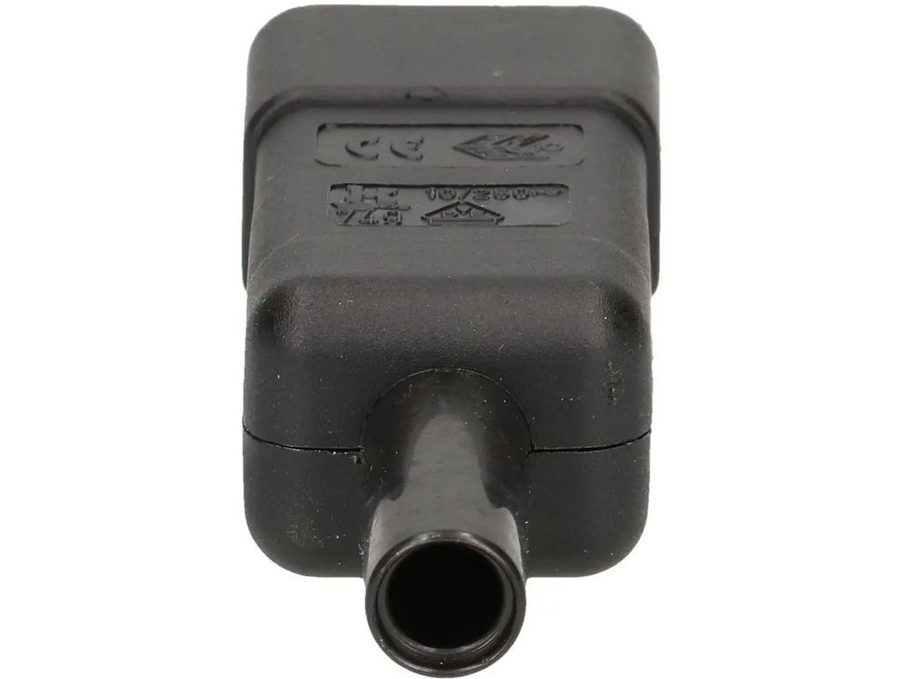 Stecker: Apparatestecker LNPE 10A/250V schwarz – Neu und originalverpackt aus Flums von Atutto 3