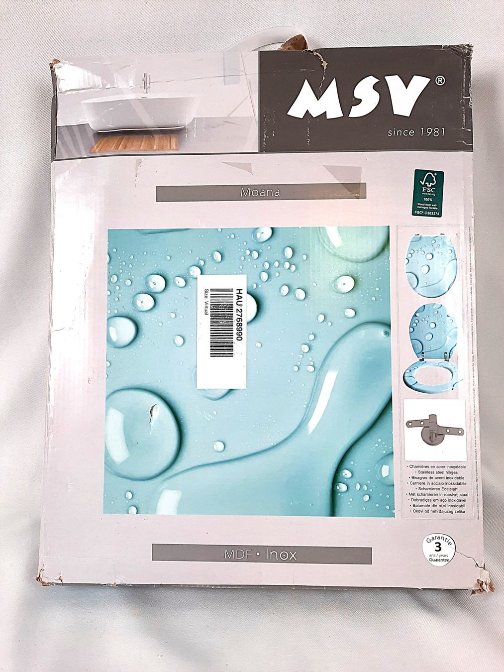 WC: MSV Wc Sitz Mdf Moana Aqua – Nuovo (secondo la descrizione) da Beinwil am See venduto da Restwert_Beinwil 2