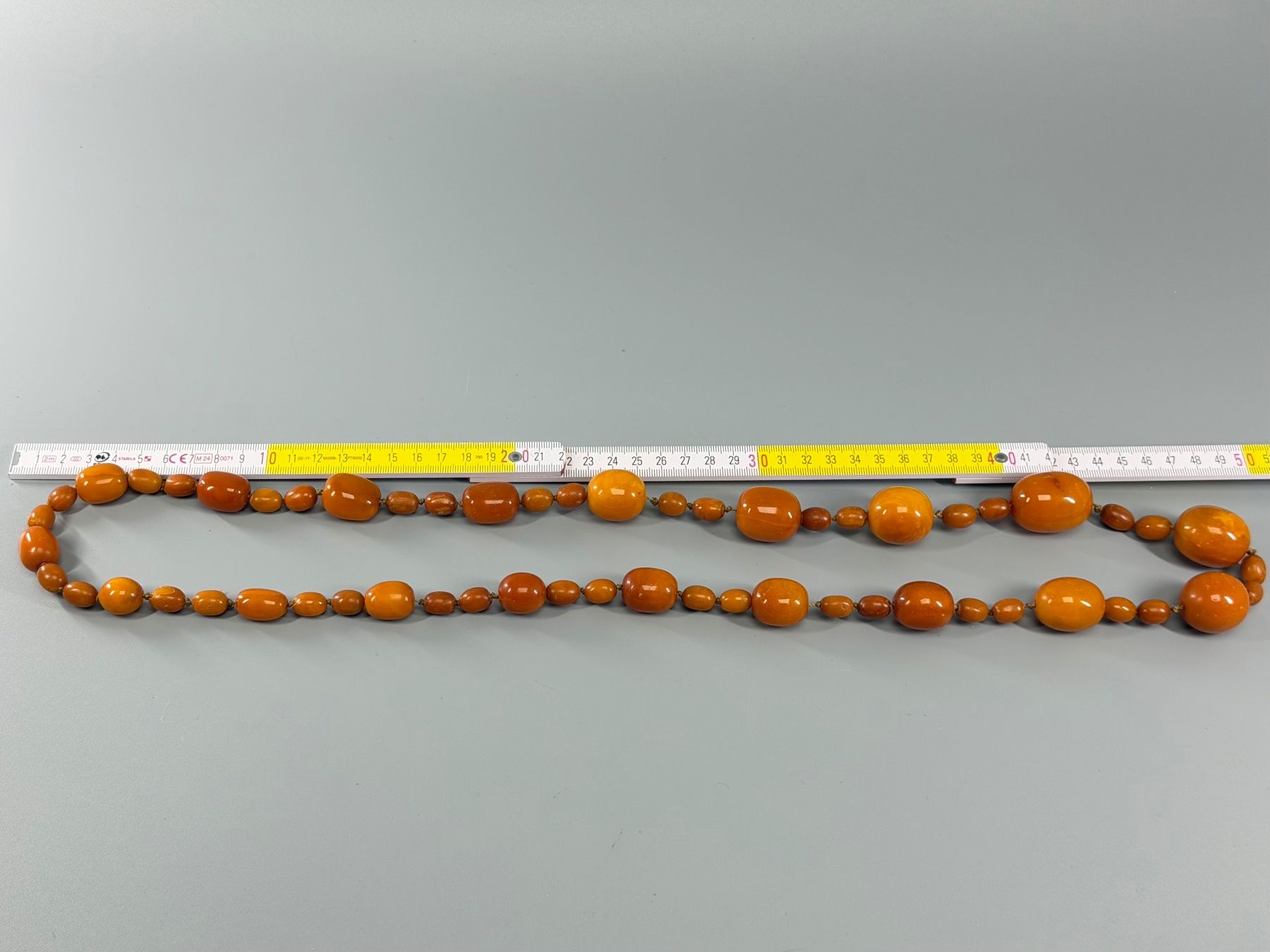 Catenine: Butterscotch-Bernstein-Halskette mit grossen Perlen – Usato da Sennhof venduto da Johnbest 4