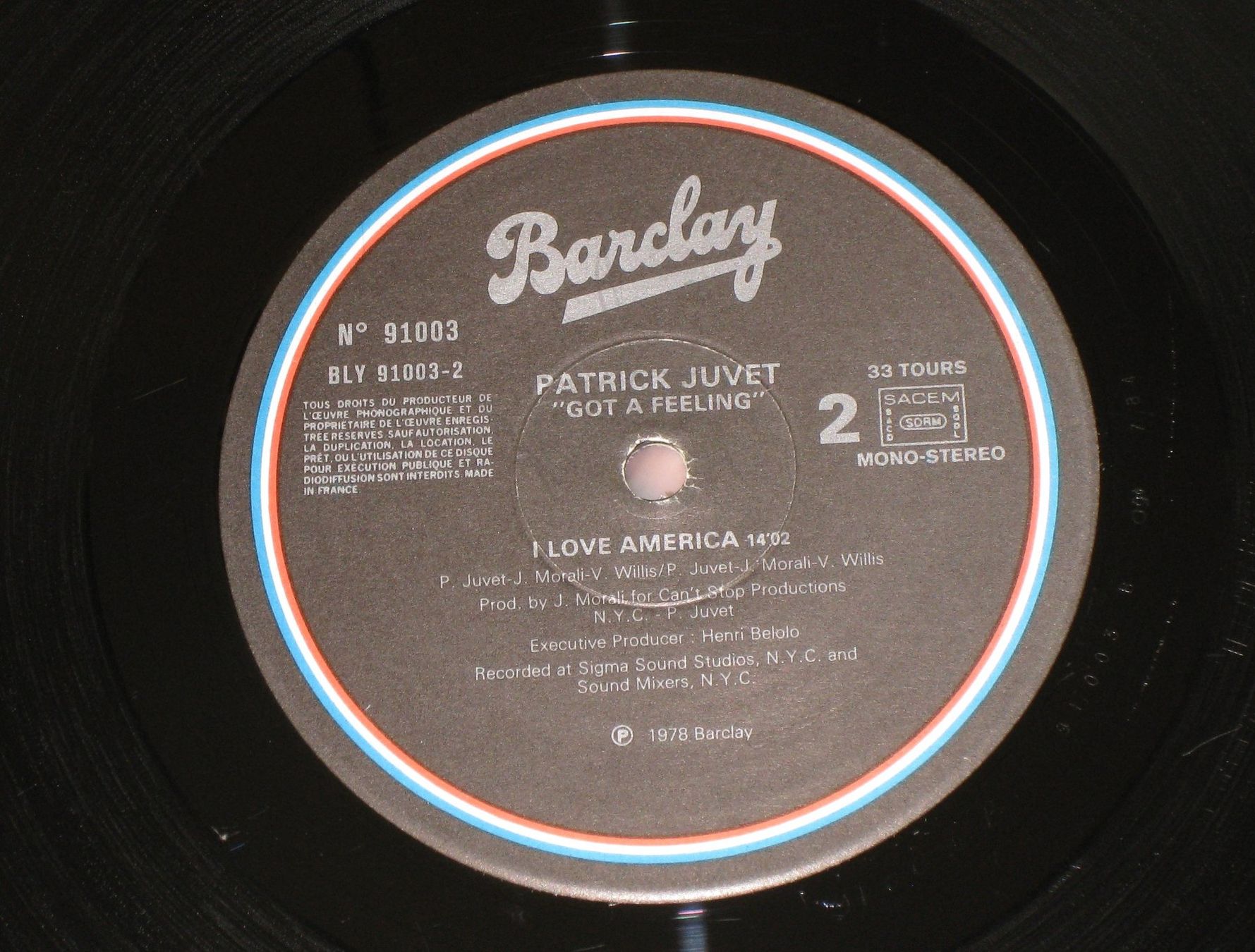 Dischi in vinile: LP - PATRICK JUVET - GOT A FEELING – Usato da Steckborn venduto da Quo7 2