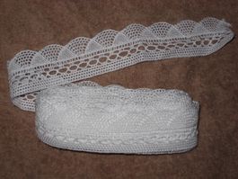 Häkelspitze Baumwollgemisch weiss 3cm breit