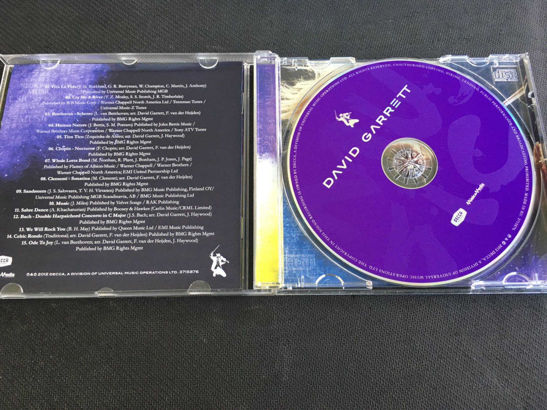 CD: David Garrett - Music -CD- – Usato da St.Gallen venduto da MedienJoe 1