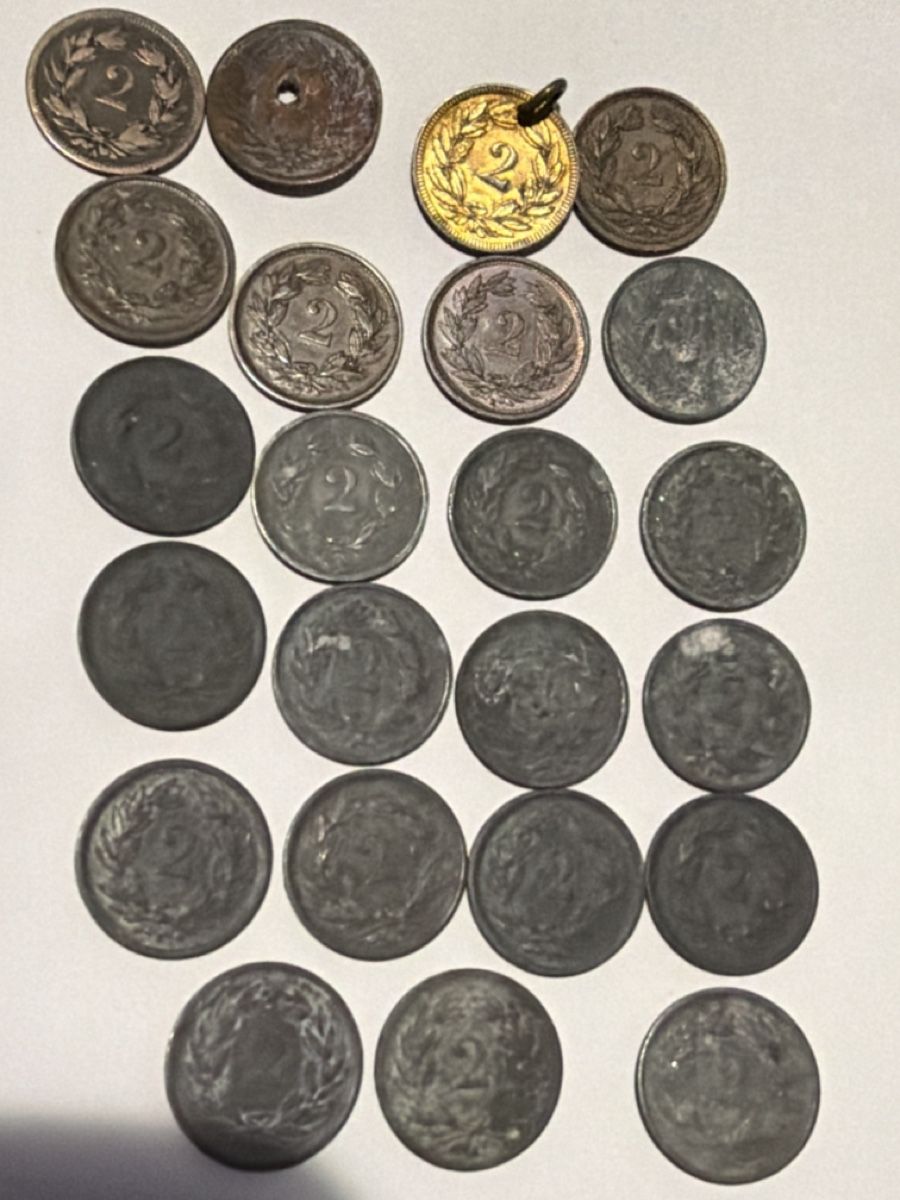 Tutti le monete: 2 Rappen lot – Usato da Hittnau venduto da Pat_yl7f 4