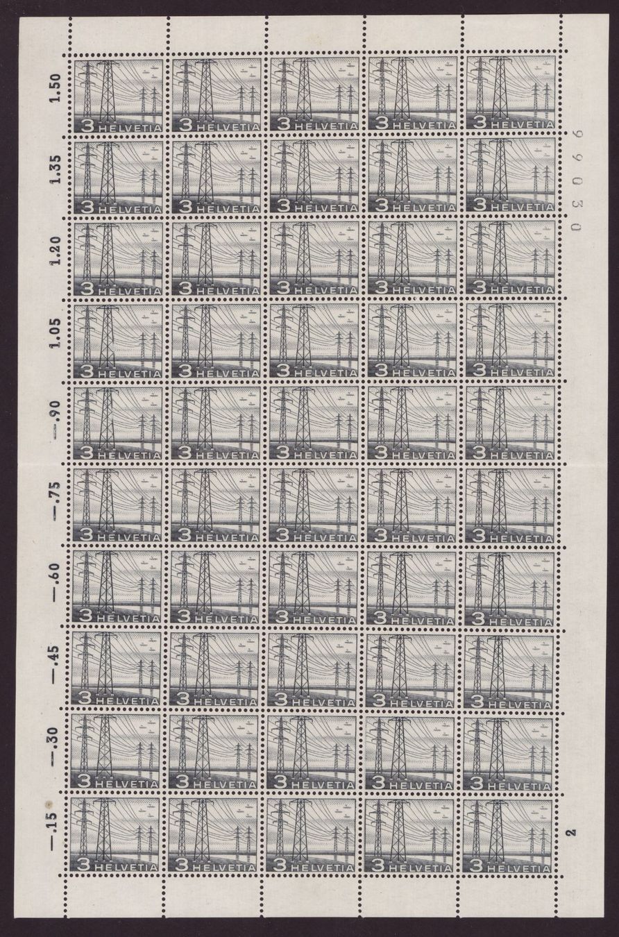 Tutti i francobolli: 1949 Nr.297_50er-Block_Bogen_postfrisch – Nuovo (secondo la descrizione) da Eggersriet venduto da stamp303