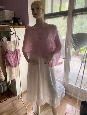 Alpaka Seide strick Poncho Cape soooo weich und kuschel🥰ig