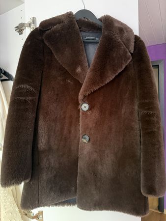 Damen Kunstpelzmantel Zara braun Grösse M gebraucht
