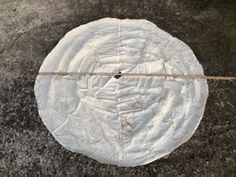 Schweizer Armee Militär Fallschirm Schirm ALN weiss WW2
