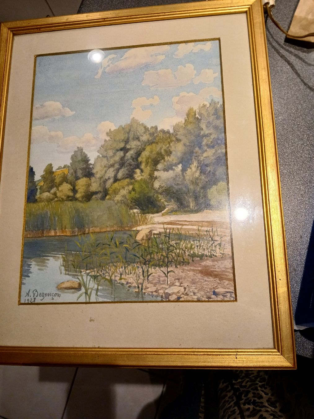 Dipinti: Aquarelle A. Bezençon, 1928 – Usato da Corcelles-Payerne venduto da evalyne 1