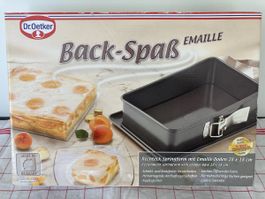 Backform eckig