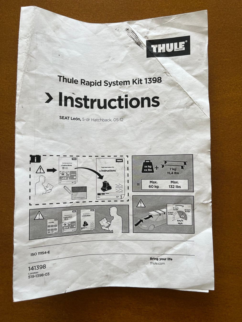 Thule Dachträger: Thule Kit 1398 zu Dachträger zu SEAT León, 5 Türer, 2005-12 – Gebraucht aus Burgdorf von hessty 2