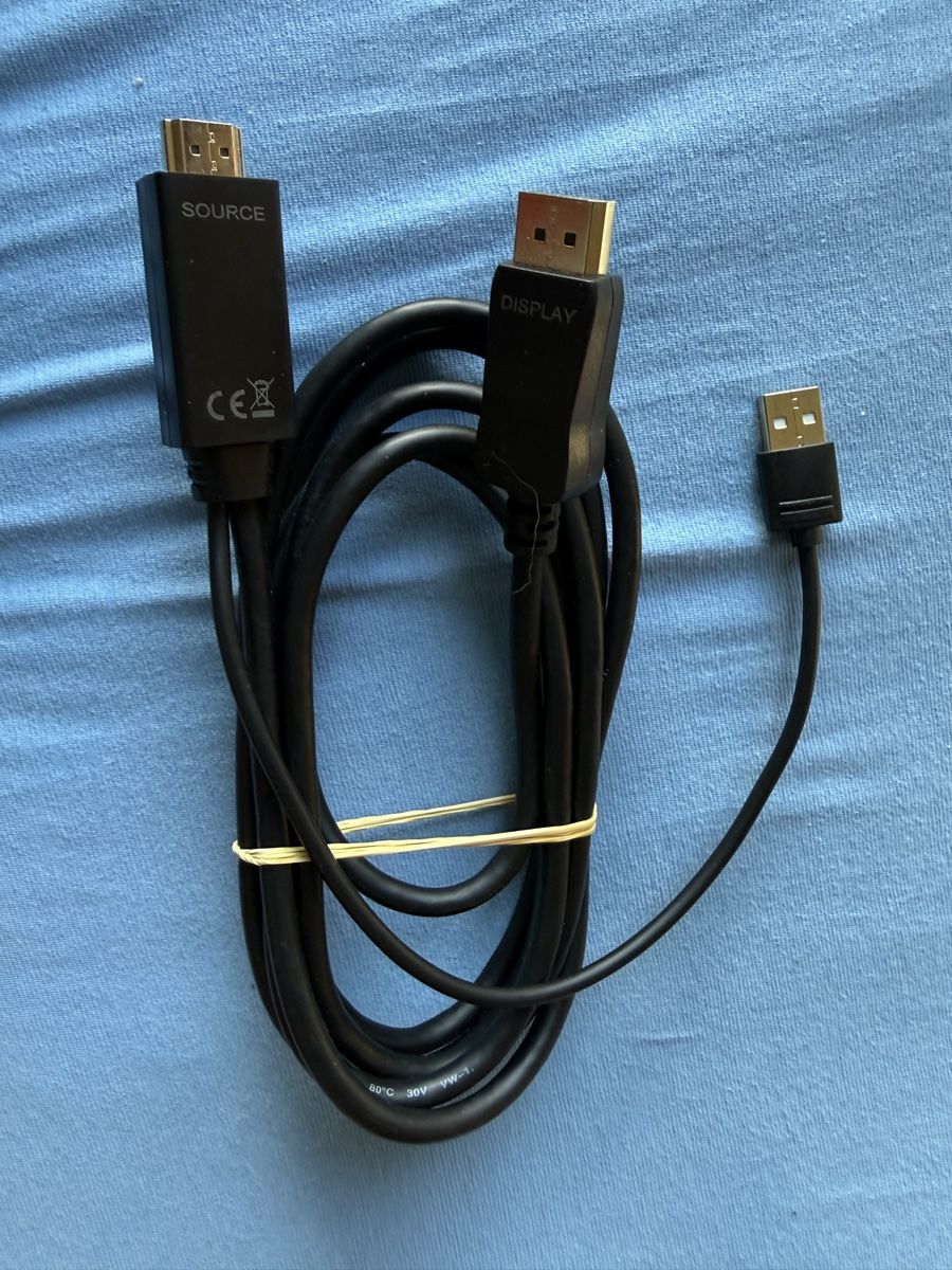 Konverter: InLine HDMI to DisplayPort Converter Cable 2 m, 4K – Gebraucht aus Zürich von DmKa