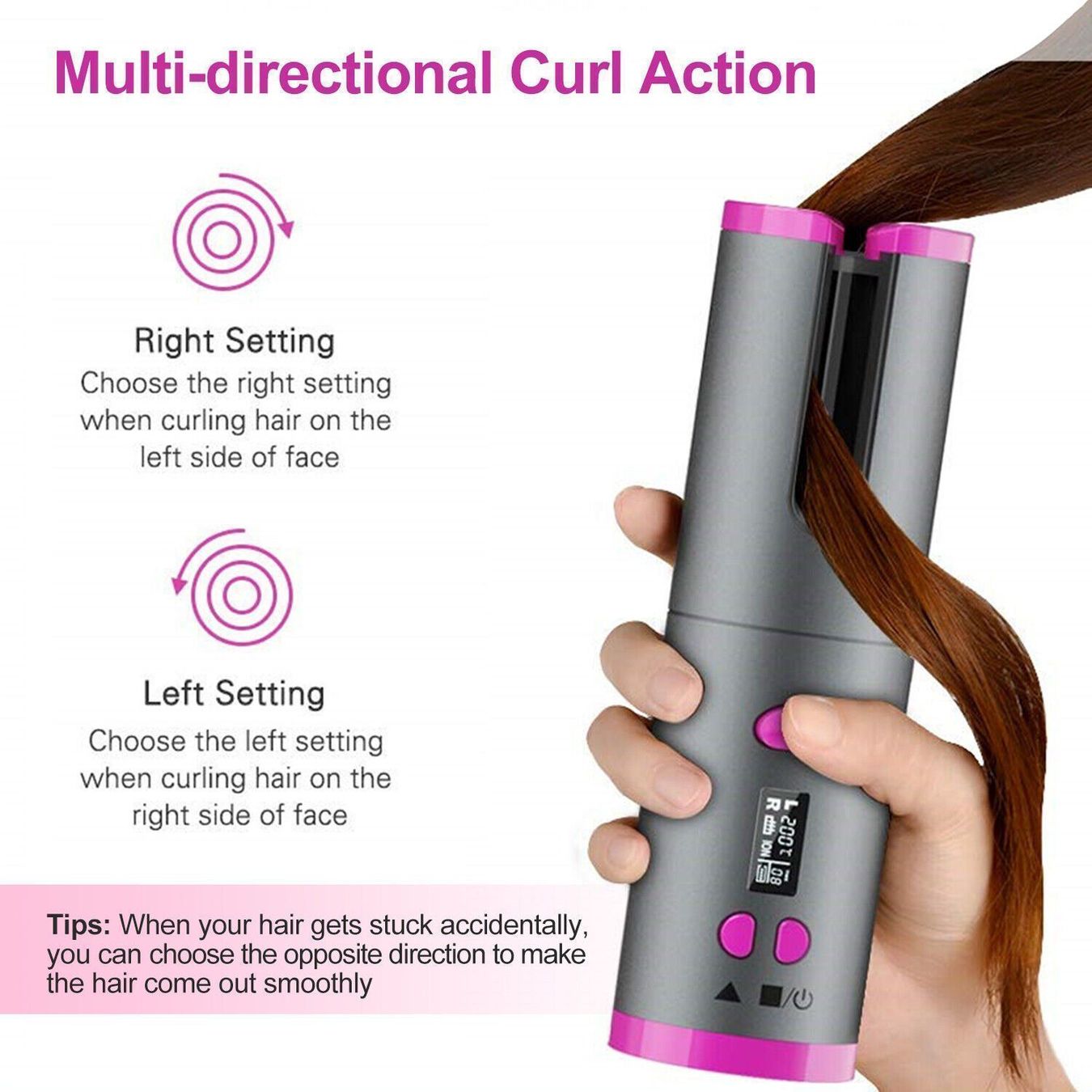 Piastre & Arricciacapelli: Automatisch Lockenstab Lockenwickler USB Curl Style – Nuovo (secondo la descrizione) da Kirchdorf AG venduto da csnmclub 1
