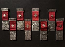 Schweizer Medaillen Set „Schweizerische Kultur“, 70er - 80er