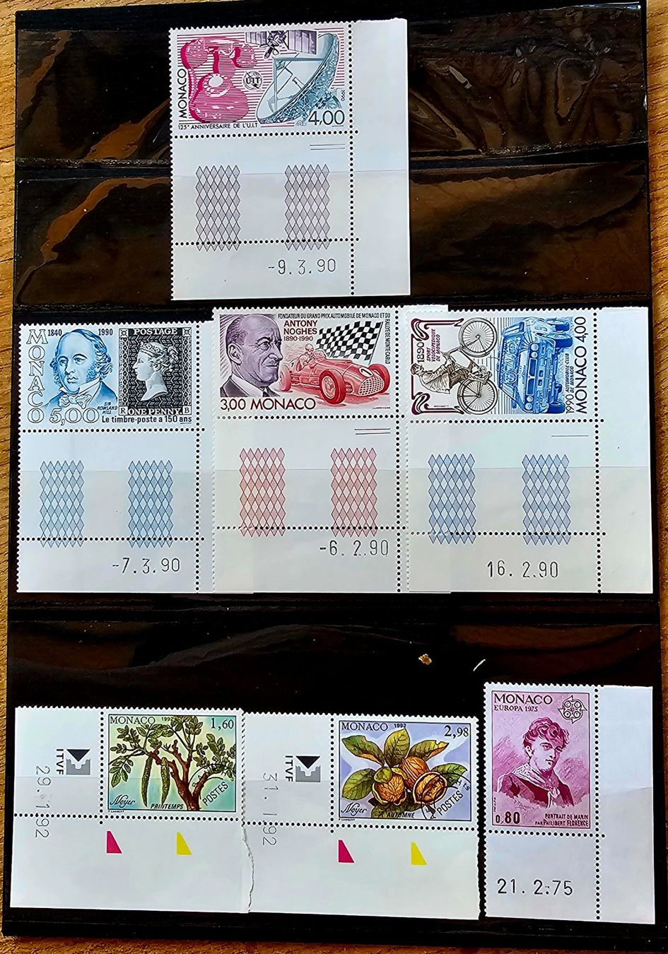 Tous les timbres: MONACO coins datés ** 1975-92 – Neuf (Voir description) à Les Valettes par Nuba1