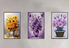 Diamond Painting 3 verschiedene Blumen-29-Teil-326