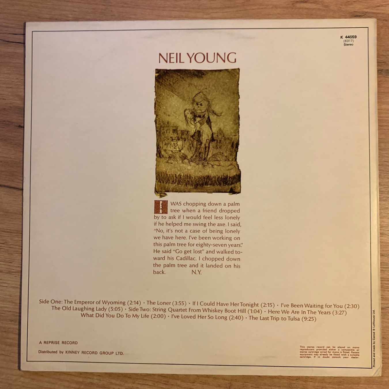 Dischi in vinile: NEIL YOUNG - NEIL YOUNG...RE UK...EX/EX – Usato da Gals venduto da Diskopatshop 1