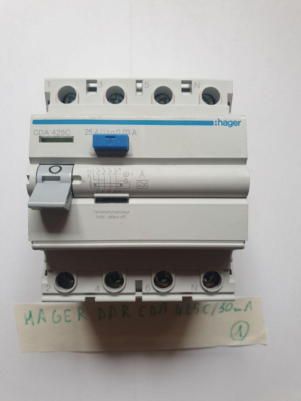 Hager Alimentazione elettrica: Hager CDA DDR 425C /FI 30mA – Usato da Moudon venduto da Amaroli7