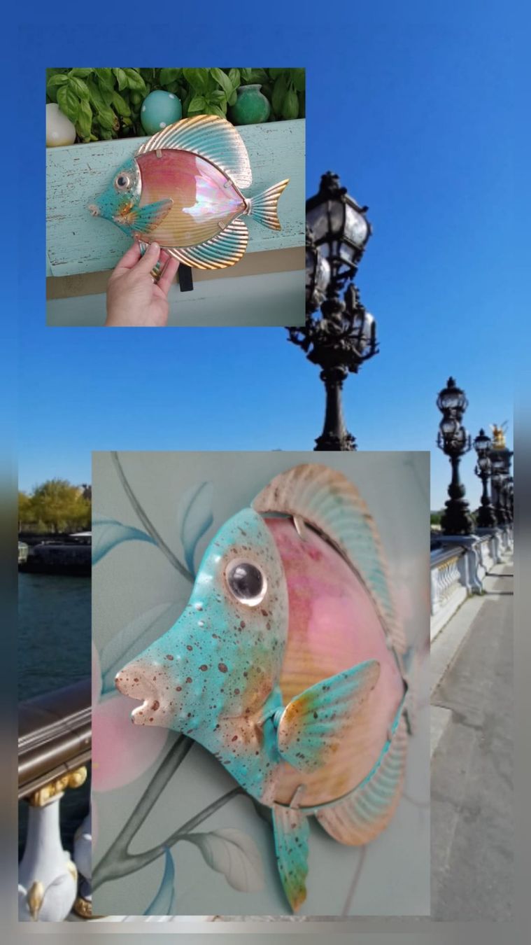 Tutte le decorazioni: Poisson décoratif en métal  (3D) – Nuovo (secondo la descrizione) da Payerne venduto da jea_m6nb 7