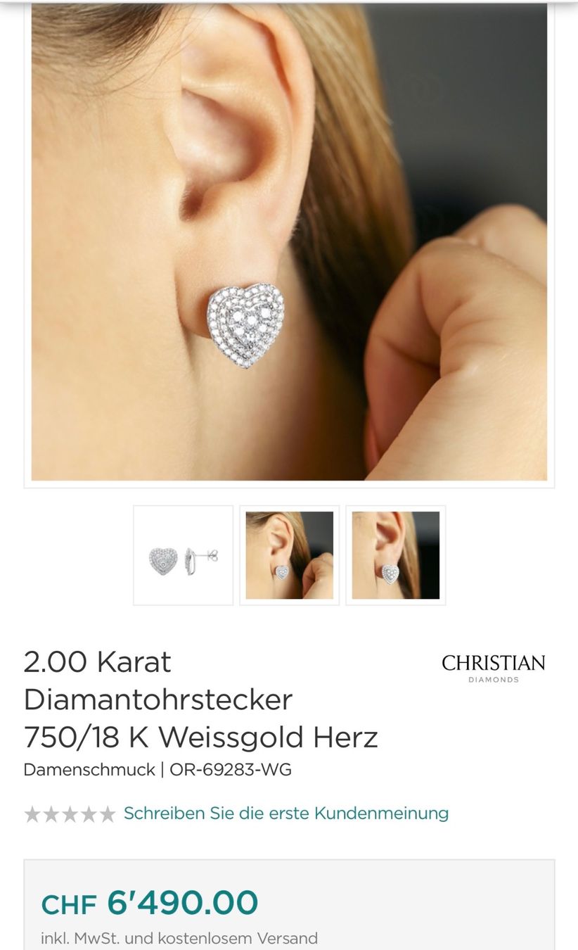 Orecchini pendenti & Orecchini a lobo: Diamant Ohrringe – Usato da Emmenbrücke venduto da audi1998