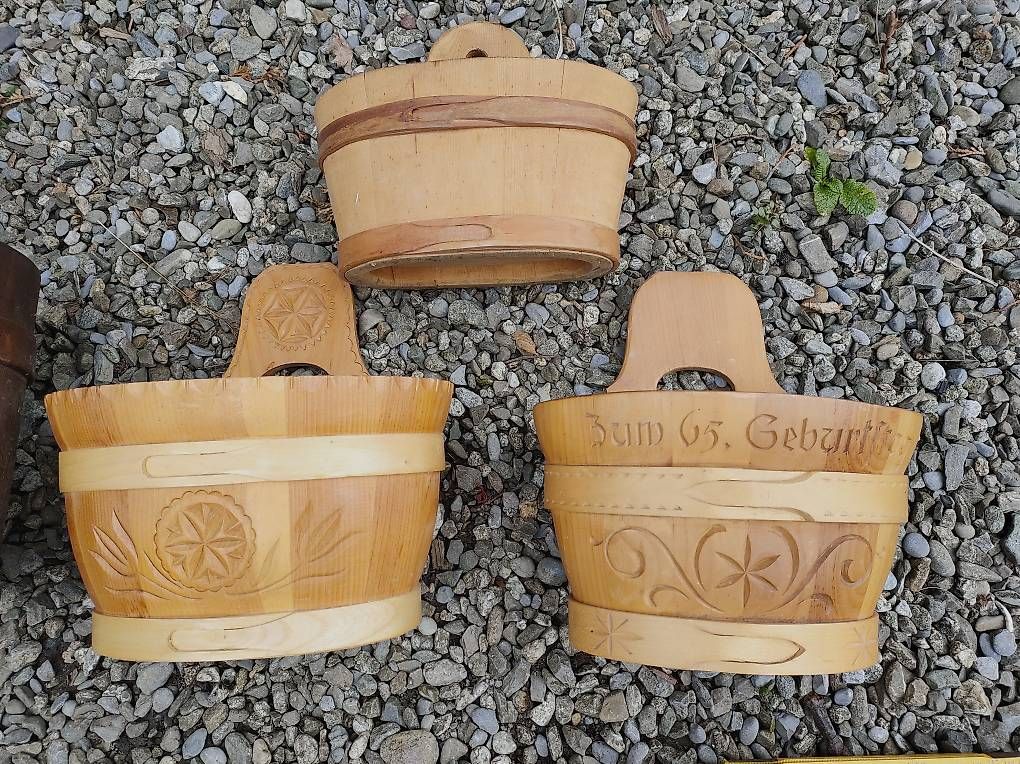 Articoli in legno: Rahmkübel Holzbränten Holzgefässe – Usato da Flüelen venduto da Siro3 4
