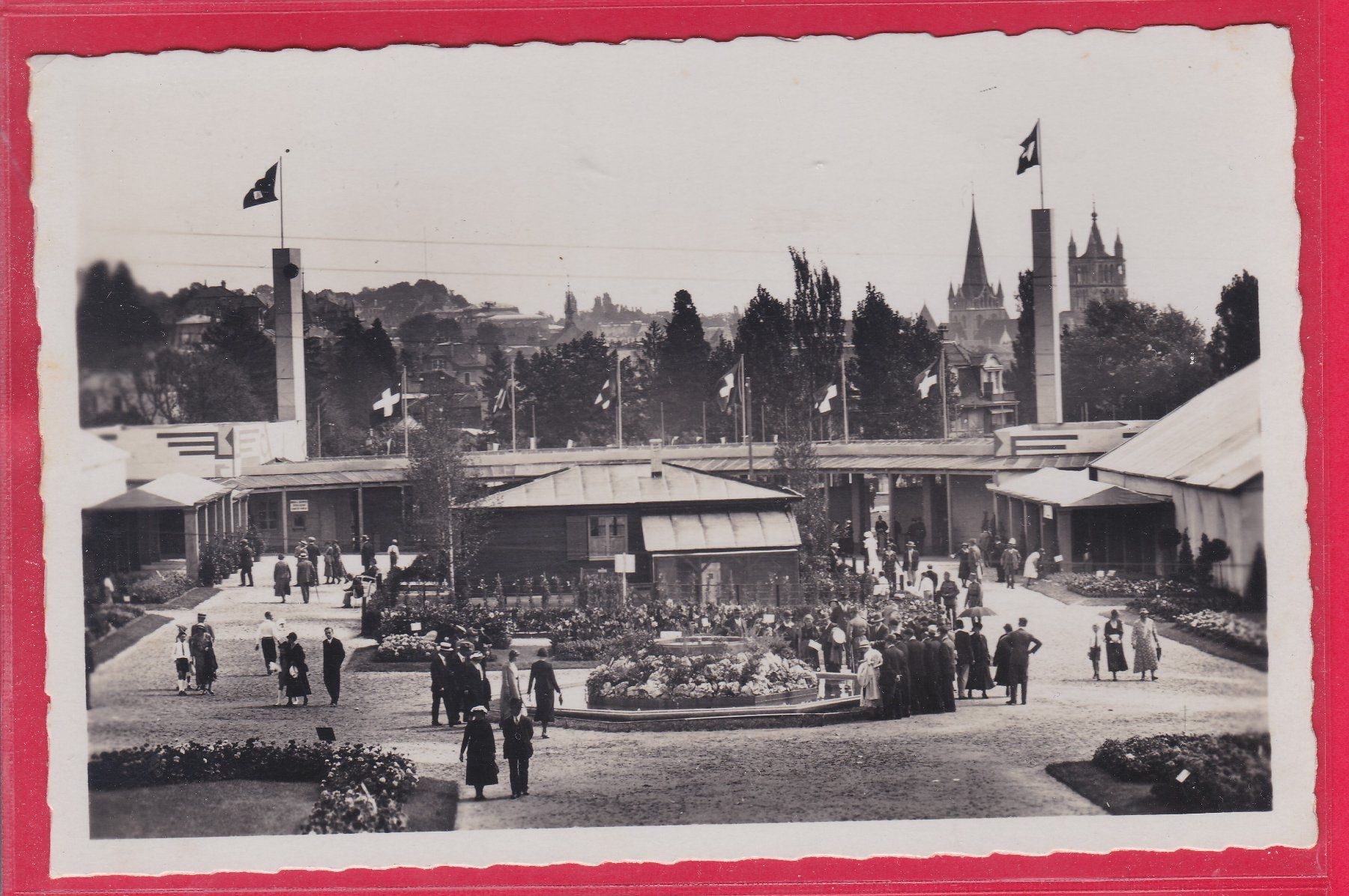 Ansichtskarten: LAUSANNE, COMPOIR SUISSE, 12.9.1933 – Gebraucht aus Oberrieden von Gebirgsstelze