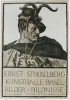 ERNST STUECKELBERG KUNSTHALLE BASEL 1924 Original Plakat