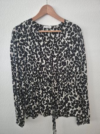 Bluse Marc O'Polo schwarz weiss gemustert Grösse 38