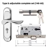 Serrure de porte en acier inoxydable de porte intérieure