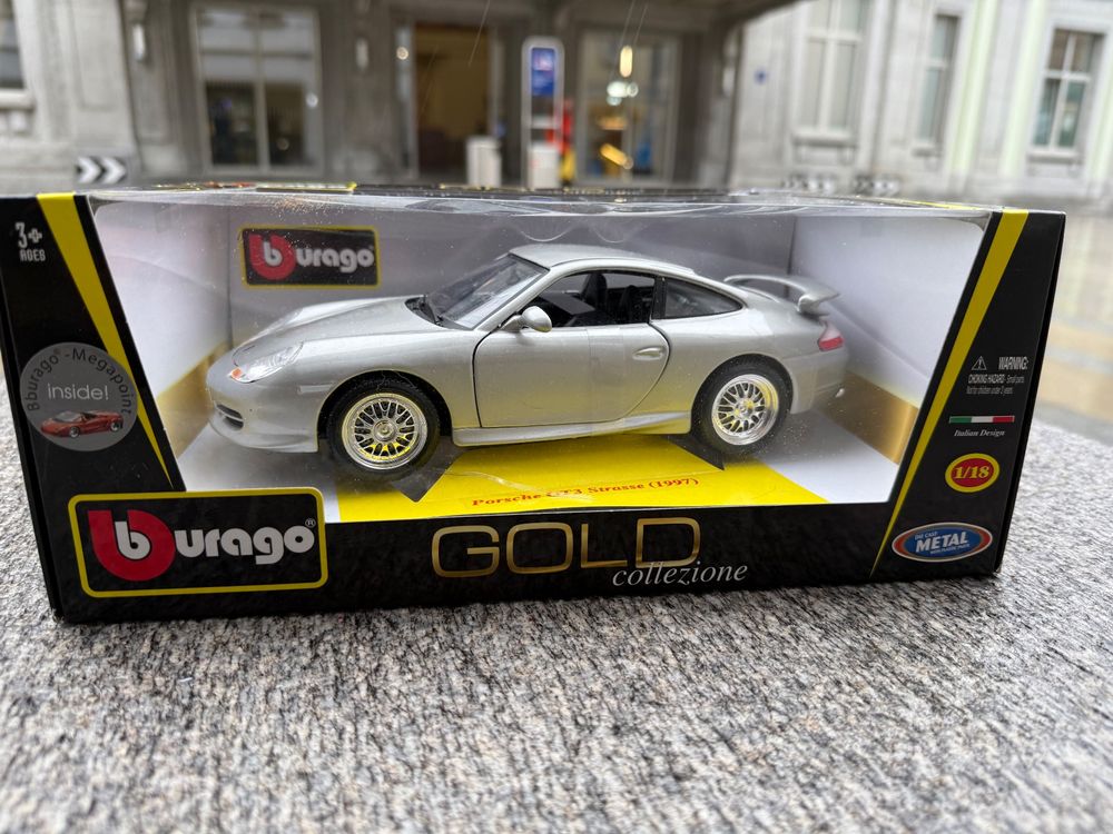 Miniature Bburago Promotionnelle Porsche 911 996 Bilstein - Échelle 1/43 - Neuve