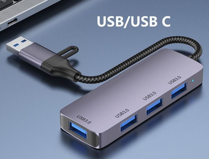 Hubs & Switches: USB-A & USB-C auf USB-3.0 / 4 Port Hub – Neu (gemäss Beschreibung) aus Niederglatt ZH von K1r7 1