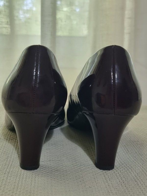 Gabor Scarpe da donna: GABOR Lackleder Pumps dunkelbraun, Gr 6 – Usato da Basel venduto da Mamaree 3