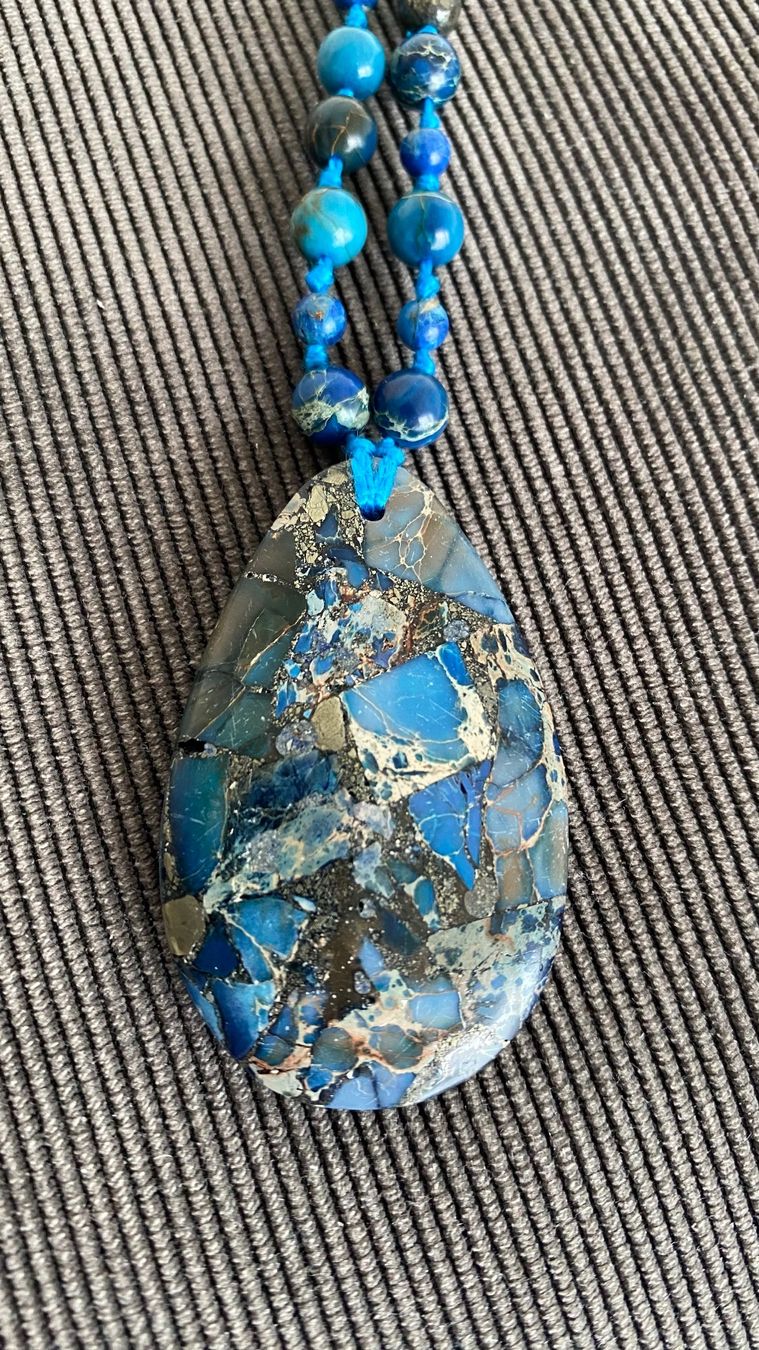 Catenine: Steinkette blau – Usato da Wilen (Sarnen) venduto da SanVibes22