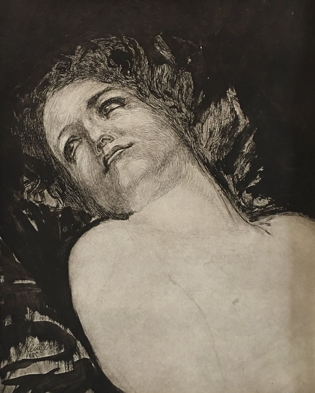 Grafiken & Lithographien: Max Klinger   "Studie 1885"     Kupferdruck von 1910 – Gebraucht aus Nennigkofen von juhit 3