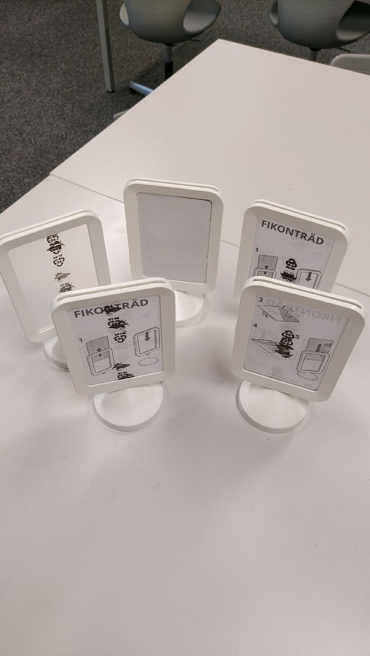 Tutte le decorazioni: 5x weisse IKEA Bildaufsteller – Usato da Filet venduto da gab_ph2f