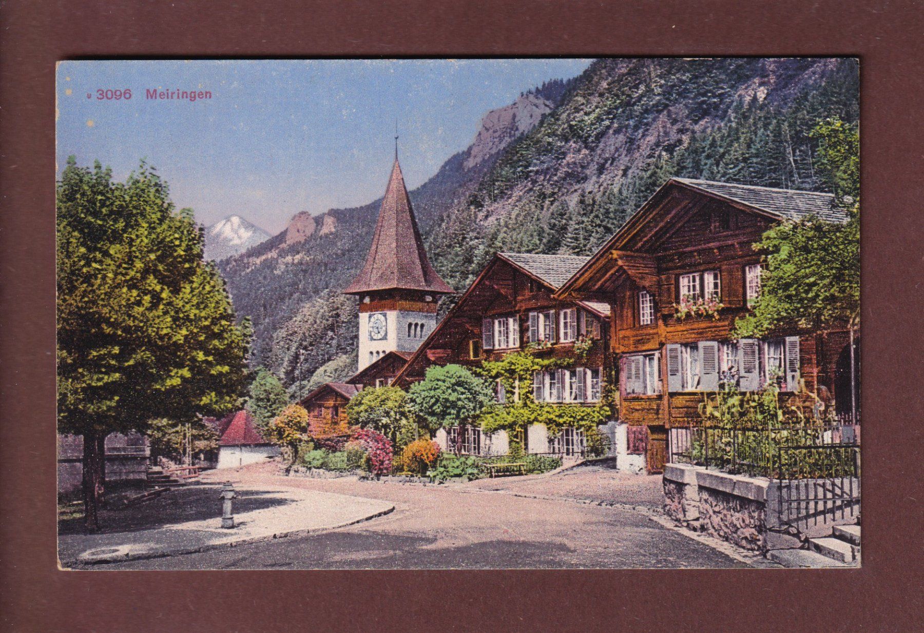 Cartoline postali: MEIRINGEN - Dorfstrasse – Usato da Pully venduto da nicecards