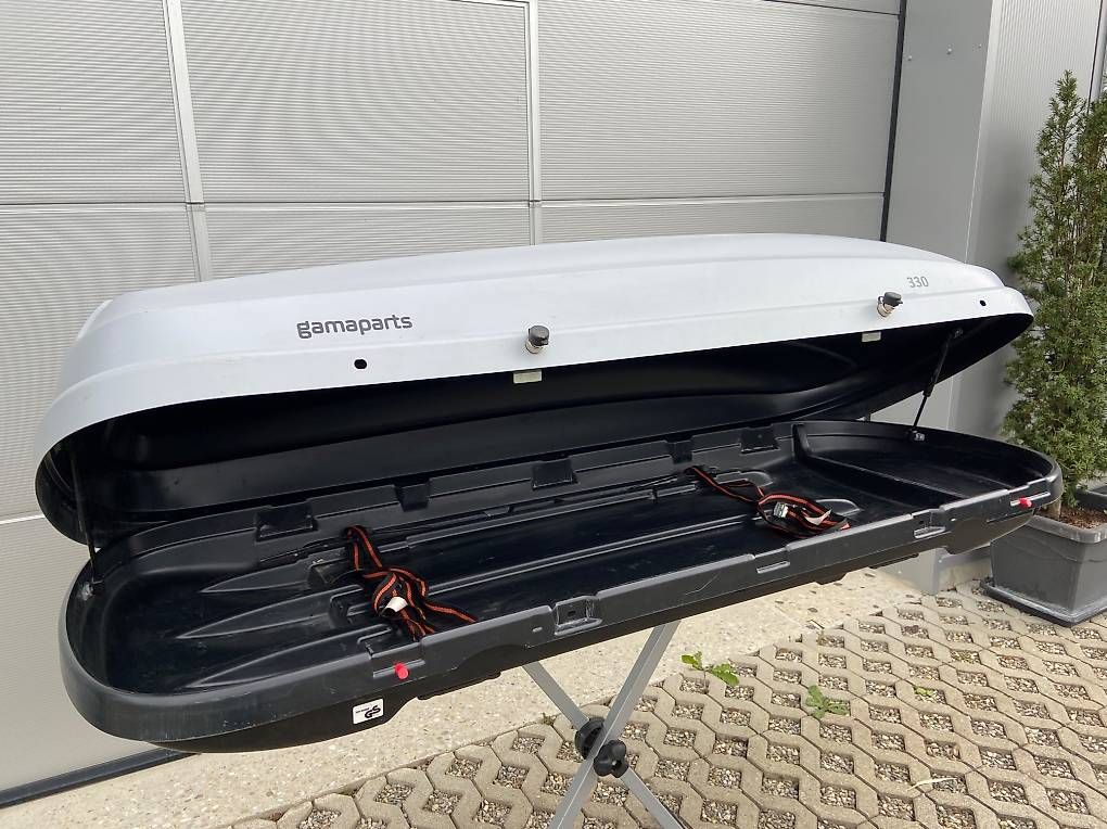 Dachboxen: Dachbox Gamaparts 330 mit oder ohne Thule Träger – Gebraucht aus Leuzigen von Doppelrad 5