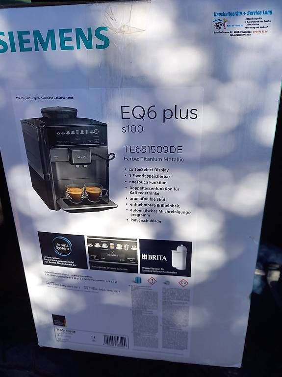 Macchine per caffè & Macchine per espresso: Kaffeevollautomat Siemens EQ6 plus s100 – Nuovo e nell'imballaggio originale da Mattwil venduto da Franzi2016 2
