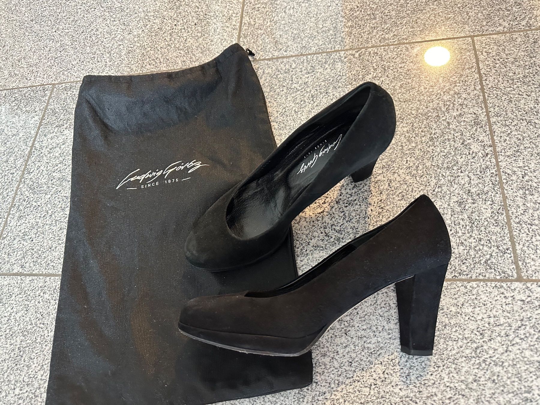 Scarpe da donna: Ludwig Görtz Suede High Heels - 39 - MEGA! – Usato da Pfäffikon SZ venduto da ansyyy