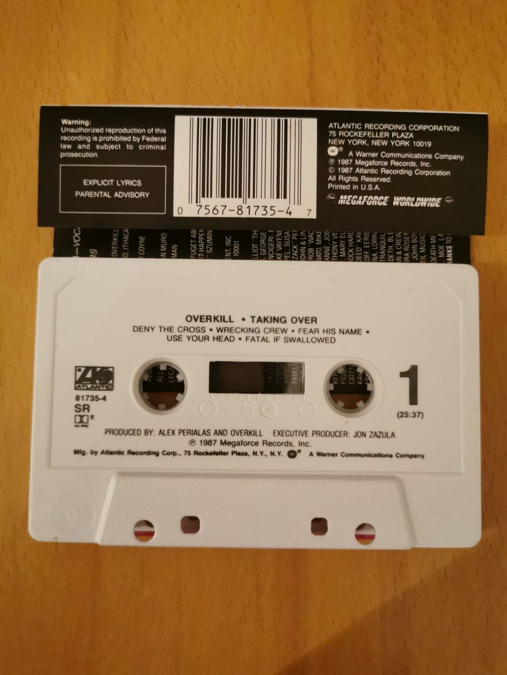 Musicassette: Overkill - Taking Over - Kassette – Usato da St.Gallen venduto da Tamal0204 1