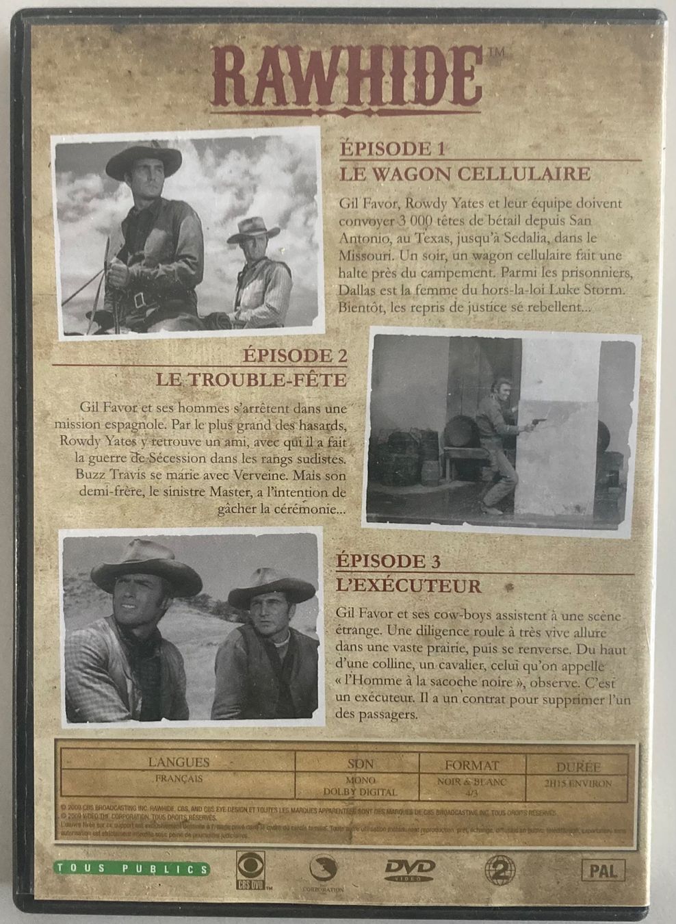 Tutti i DVDs: CLINT EASTWOOD - RAWHIDE N°1 – Usato da Poliez-Pittet venduto da Newtown-Records 4