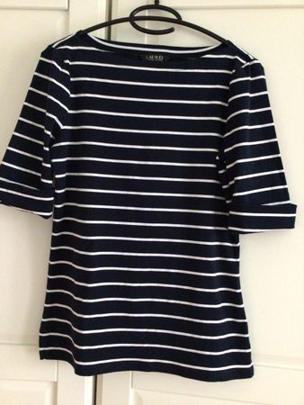 Ralph Lauren Shirt gestreift dunkelblau Gr. M NP CHF 185.—